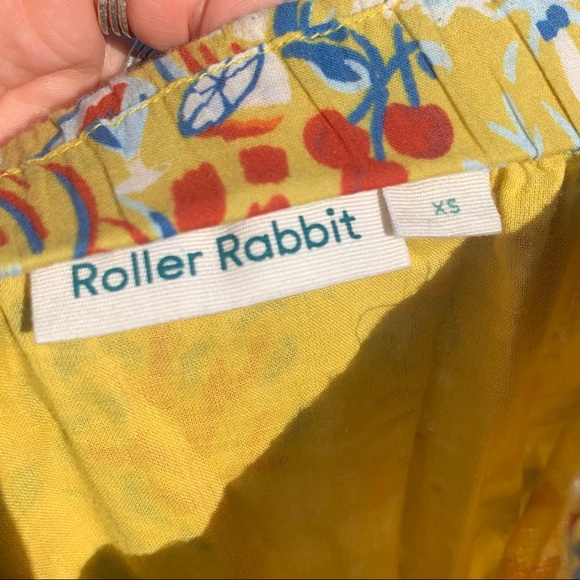Roller Rabbit Moon Sun Print Yellow Jumpsuit - Picture 6 of 12